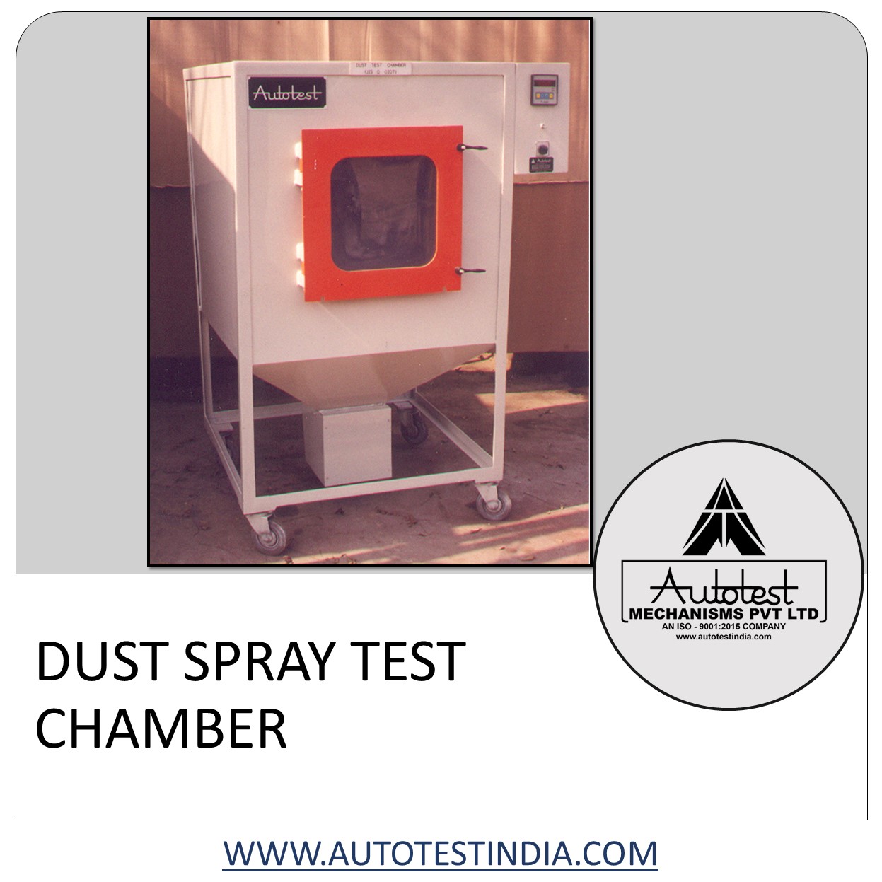 DUST SPRAY TEST CHAMBER