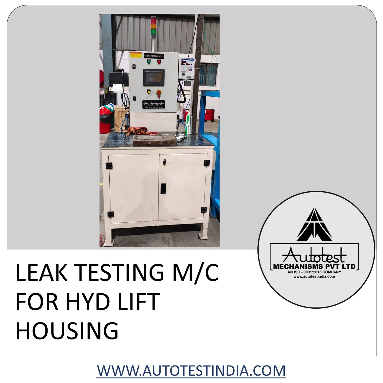 LEAK TESTING M/C FOR HYD LIFT HOUSING