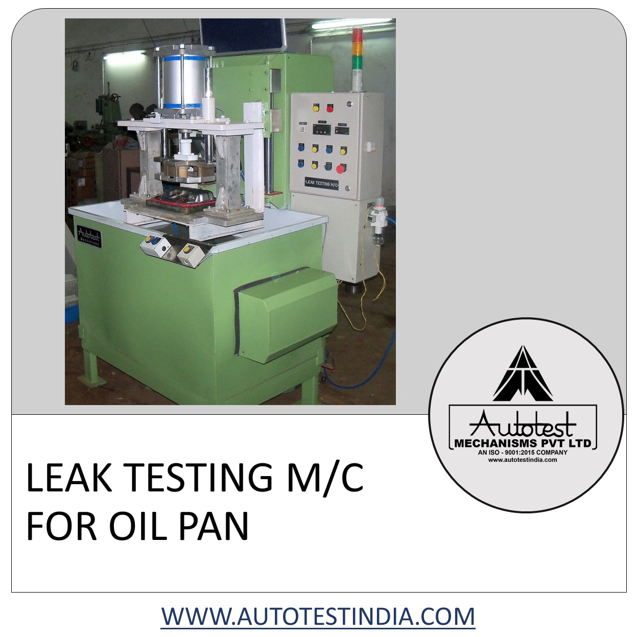 LEAK TESTING M/C FOR OIL PAN 