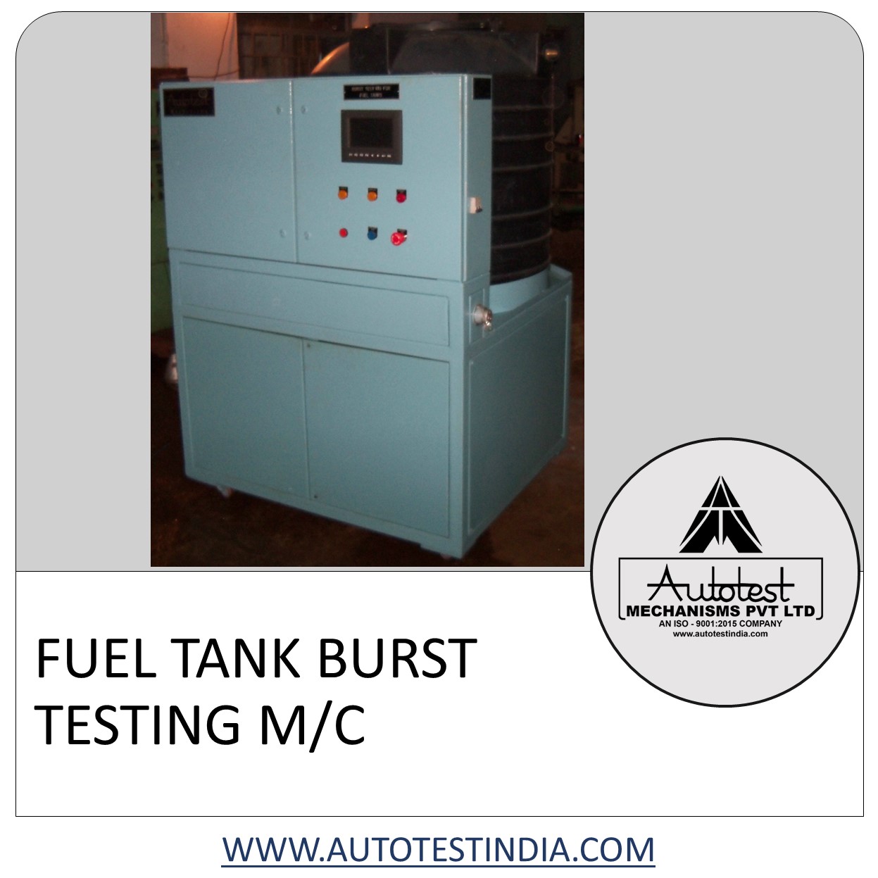FUEL TANK BURST TESTING M/C