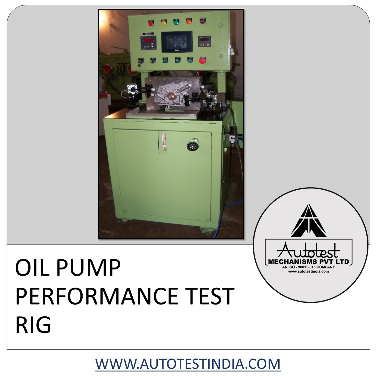 OIL PUMP PERFORMANCE TEST RIG