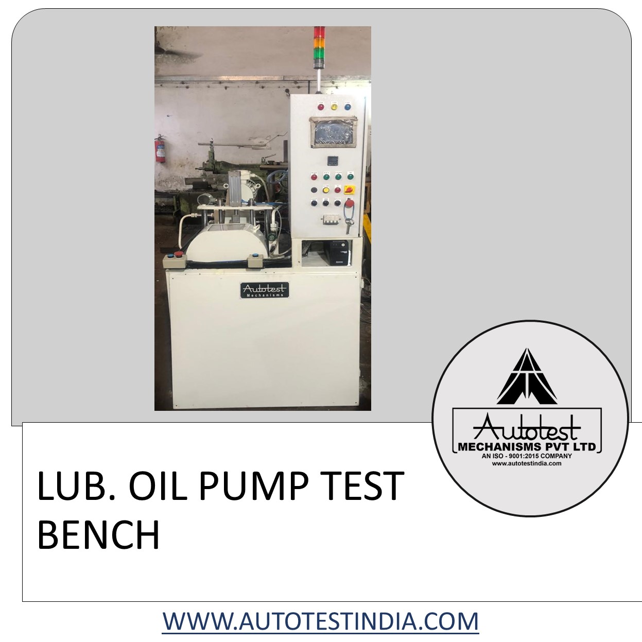 LUB. OIL PUMP TEST BENCH